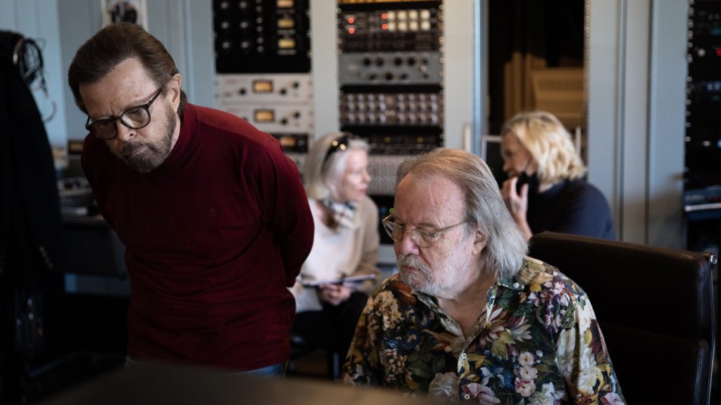 ABBA in the studio Just a Notion Voyage Credit - Ludvig Andersson)