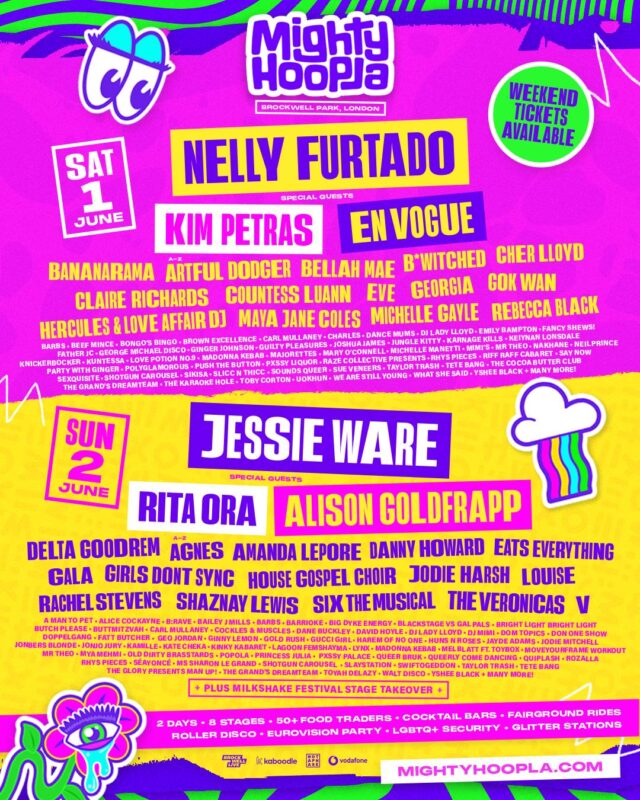 Nelly Furtado, Jessie Ware confirmed as Mighty Hoopla headliners among ...