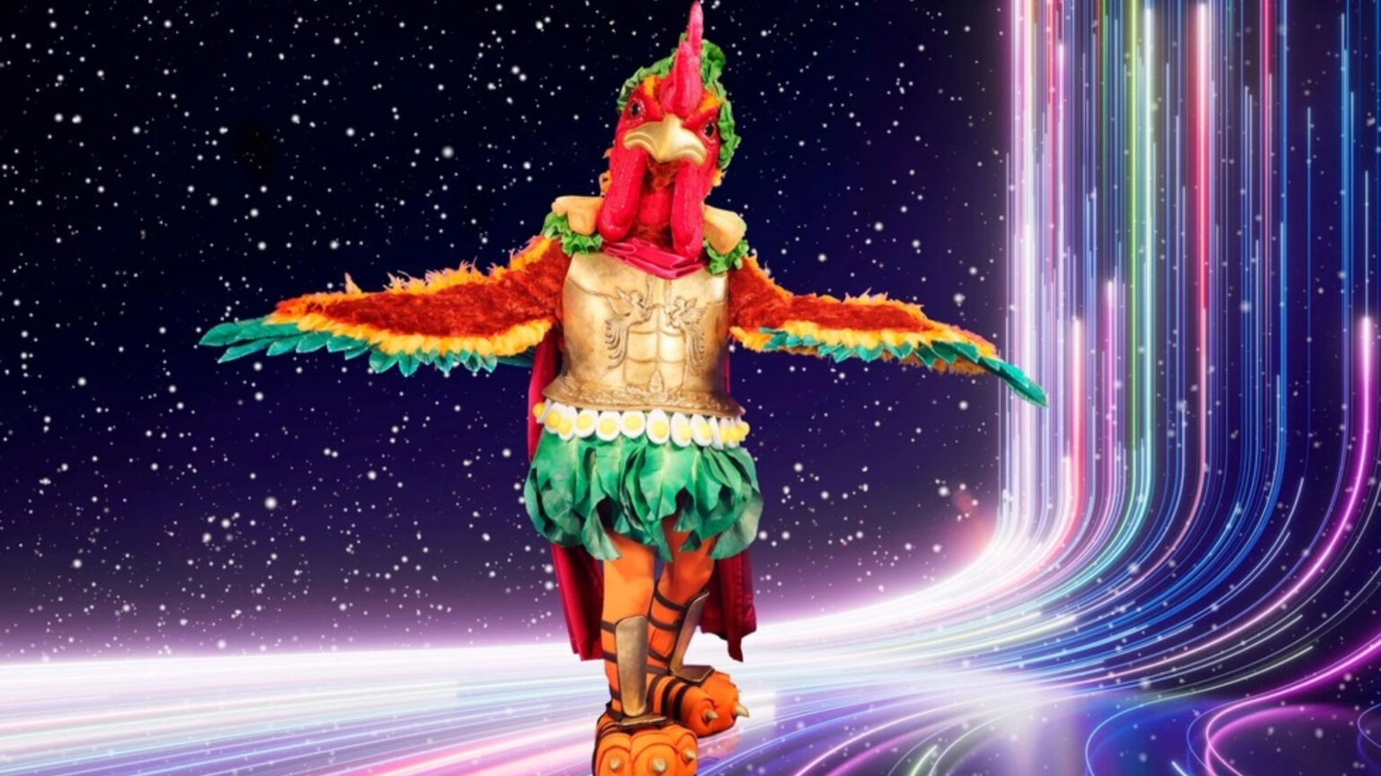 TV Star And Top 10 Singer Revealed As Chicken Caesar As More Masked   Chicken Caesar Masked Singer UK ITV 3 1536x864 